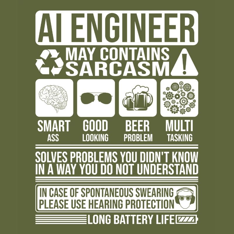 Ai Engineer Sarkasmus lustiges Geschenk Ai Engineer