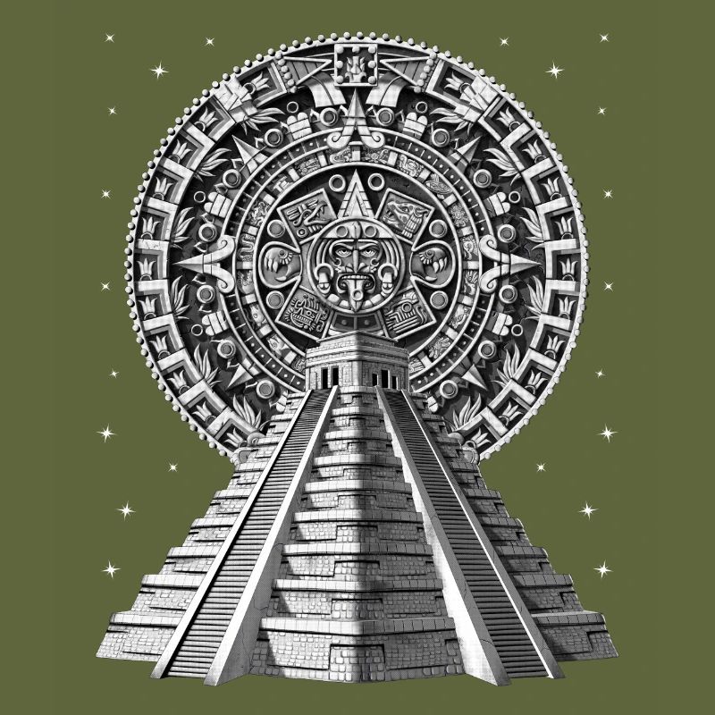 Aztec Pyramid Calendar