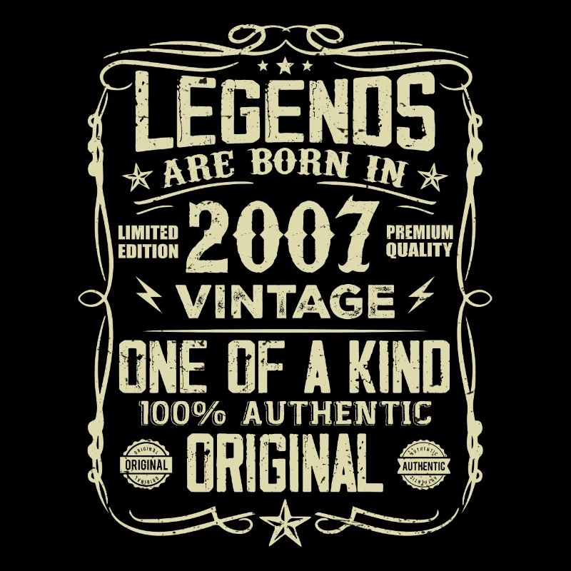 Made In 2007 Vintage Anniversary Gift 2007