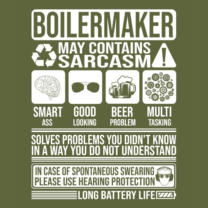 Boilermaker Sarkasmus lustiges Geschenk Boilermaker
