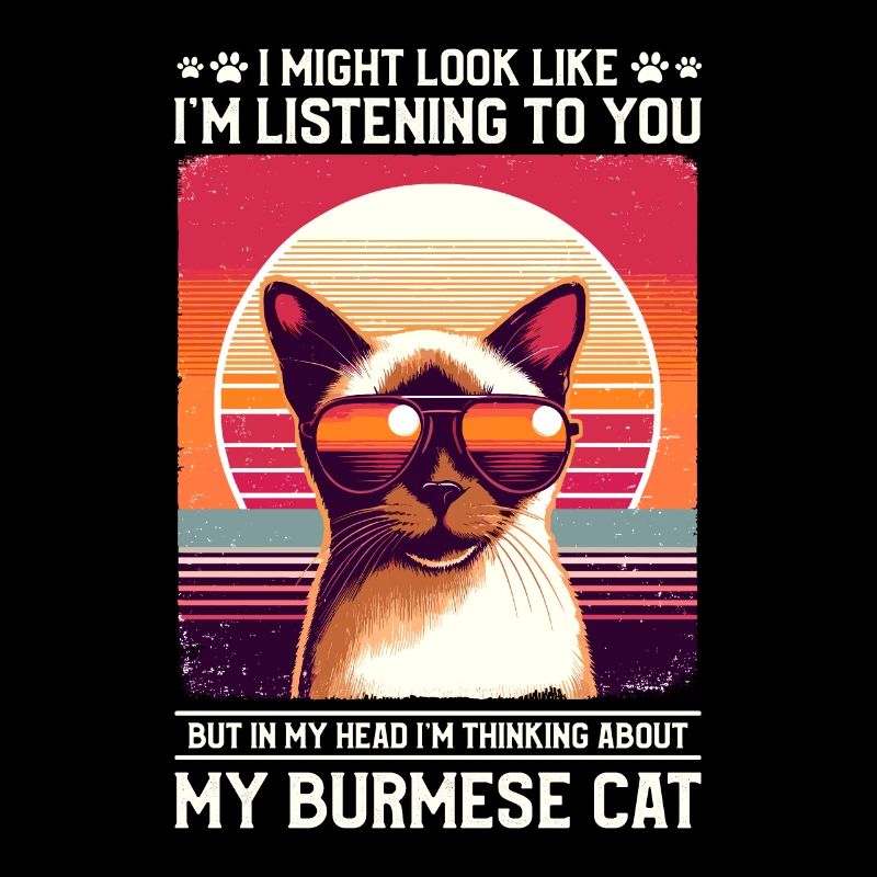 J’ai peut-être l’air de t’écouter, chat birman
