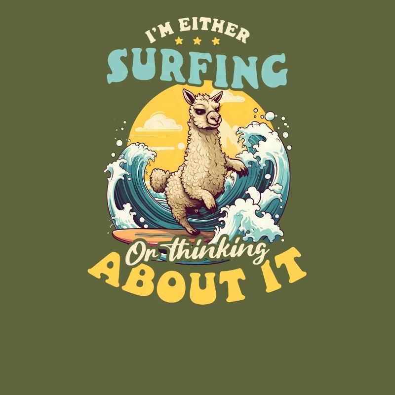 Surfer Surfen oder denken Sie darüber nach
