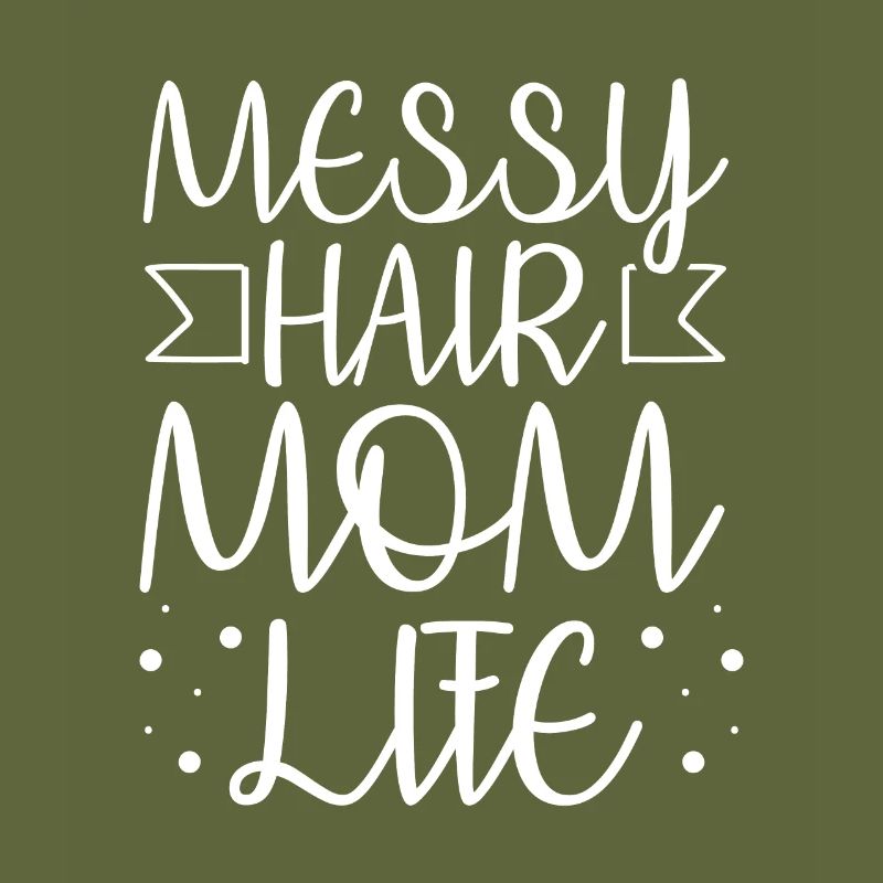 Mama Mutter Unordentliches Brötchen Mutterleben