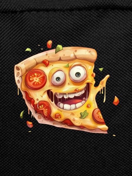 Funny Pizza Slice With Face
