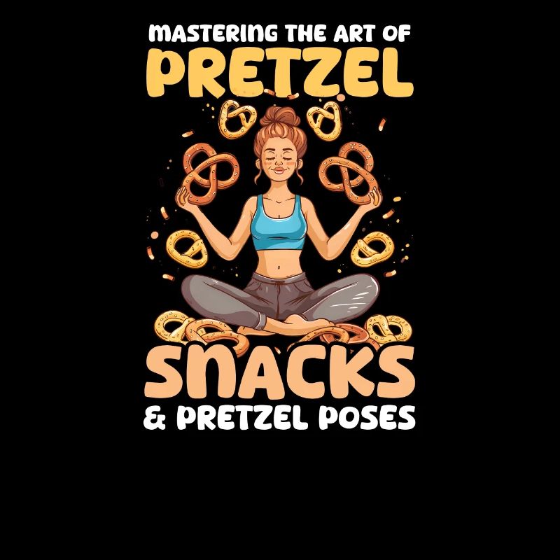 Yoga Mom Mastering Pretzel Snacks & Poses