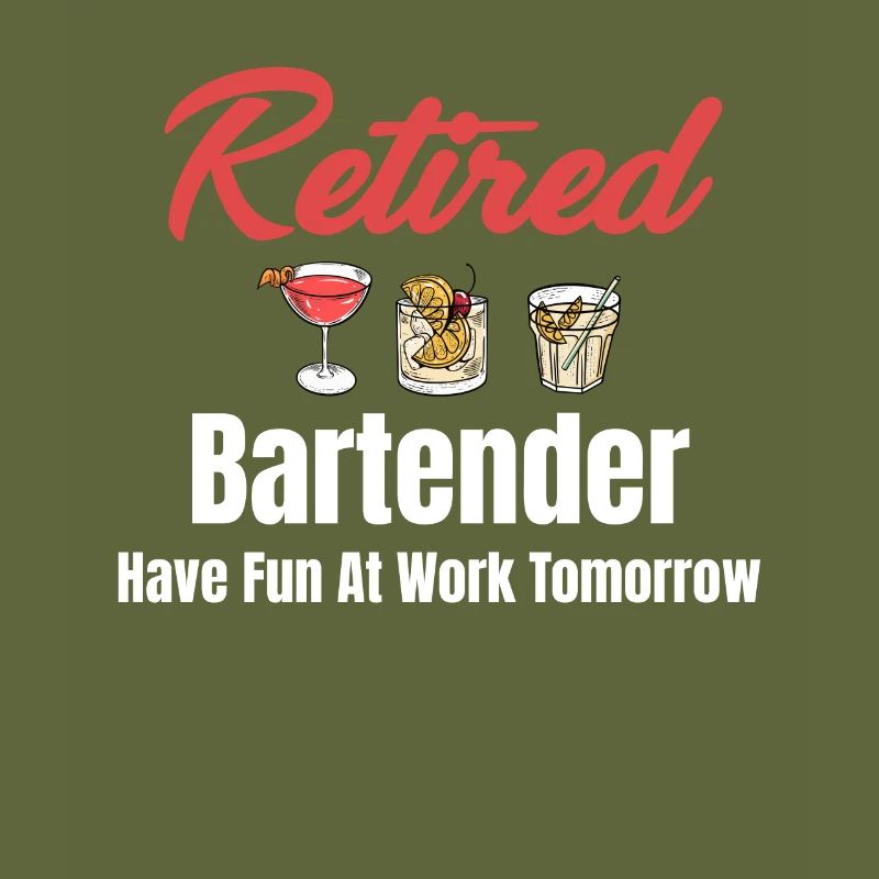 Retired Bartender Has Fun at Work