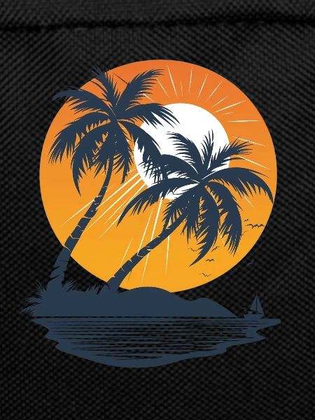 Sunny Palm Island Sunset