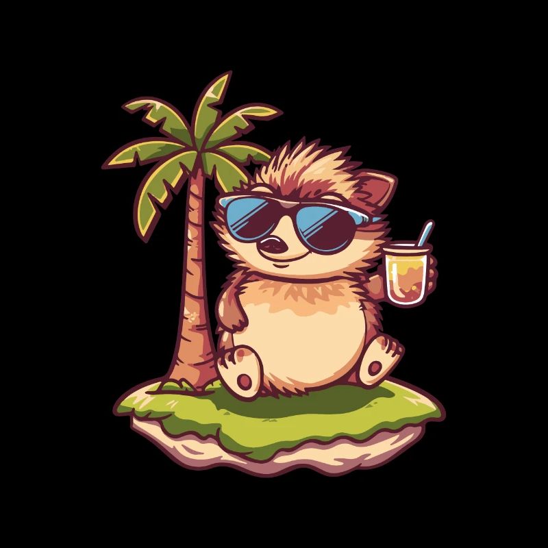 Igel Sommer Strand Urlaub