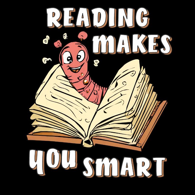 BUCH WURM READING MAKES YOU SMART