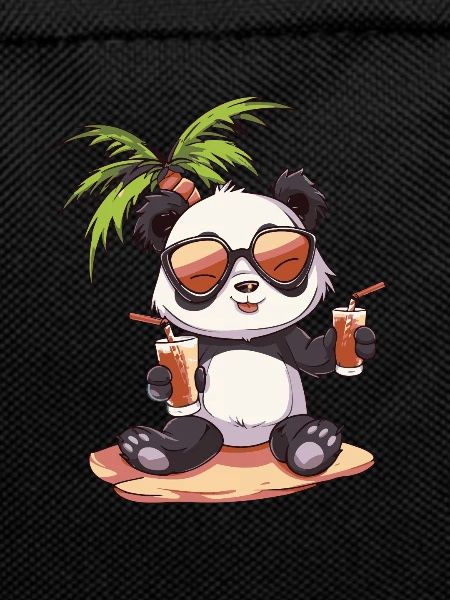 Panda Summer Beach Vacation