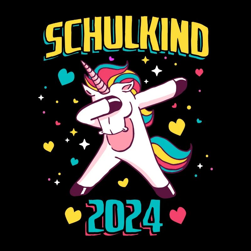 Schulkind 2023 Einhorn Einschulung