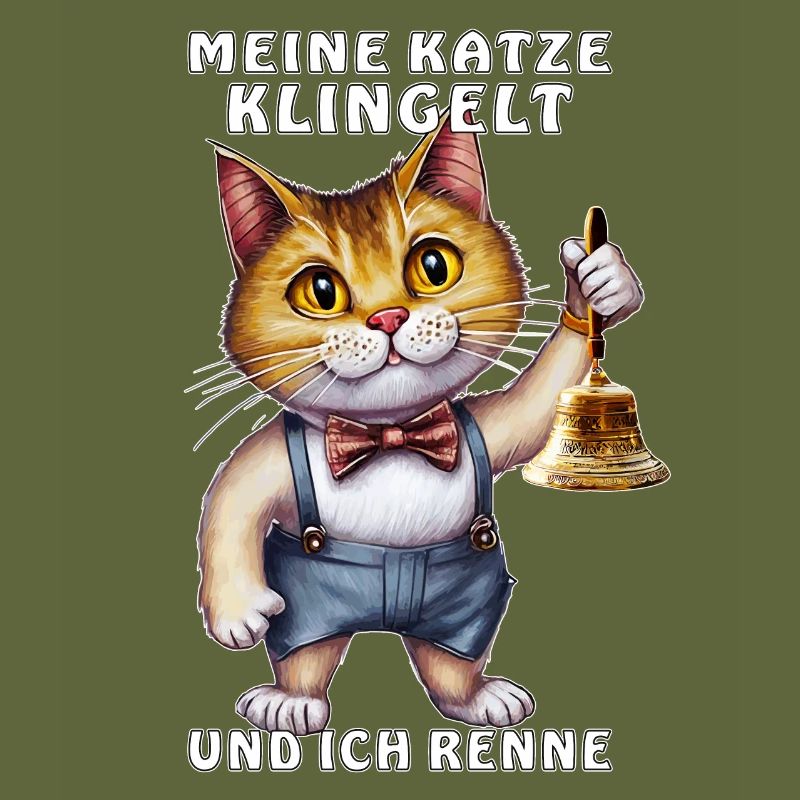 KATZE MIT HANDGLOCKE KLINGELT