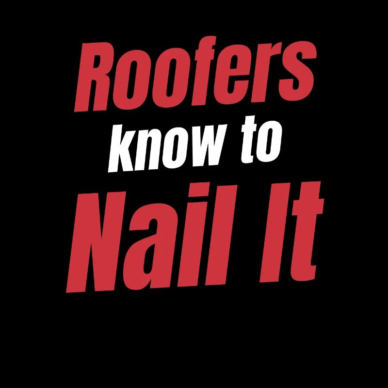 Roofer Nailing It Contractor Excavator