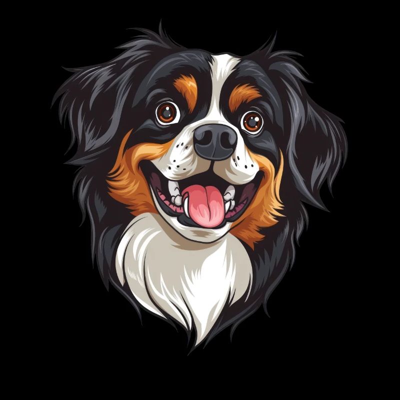 Tibetan Spaniel | Tibetan spaniel | Cartoon Artwork