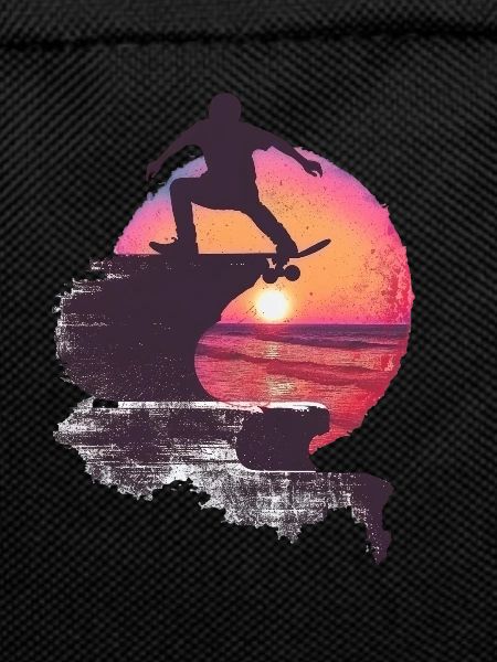 Skateboarder Silhouette Sunset