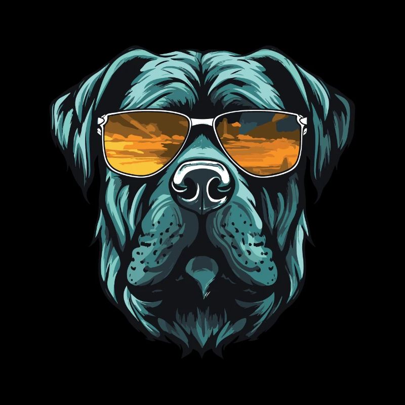 Mastiff Dog Head Cool