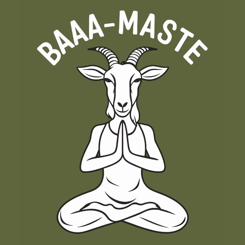 Baaa Mast Pose de yoga de chèvre détendue