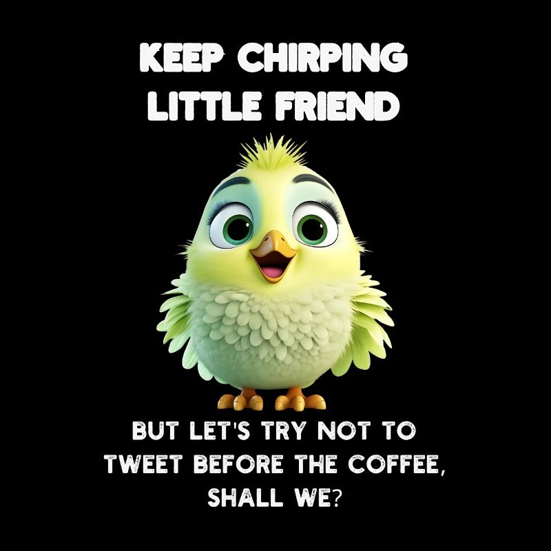 Chirpy Morning Bird Start Your Day with a Smile