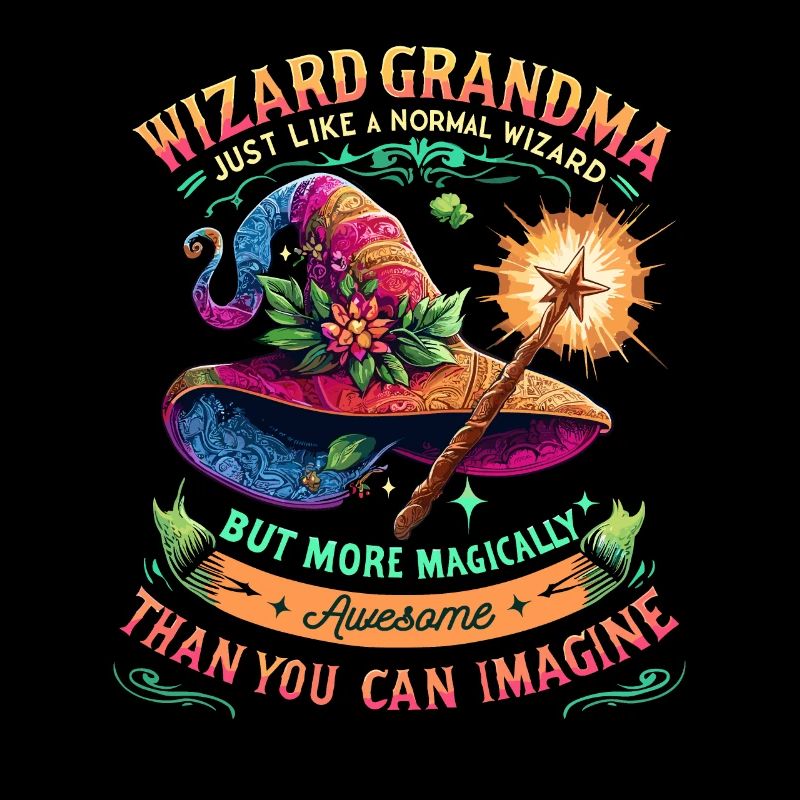 Zauberer-Oma Enkelkind Großmutter