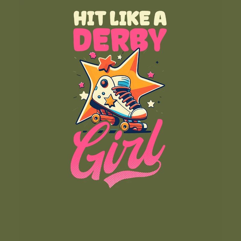 Roller Derby Hit wie ein Derby-Mädchen