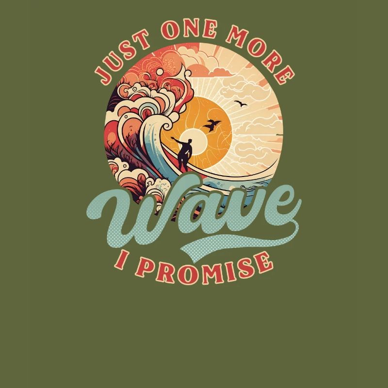 Surfer Nur noch eine Welle