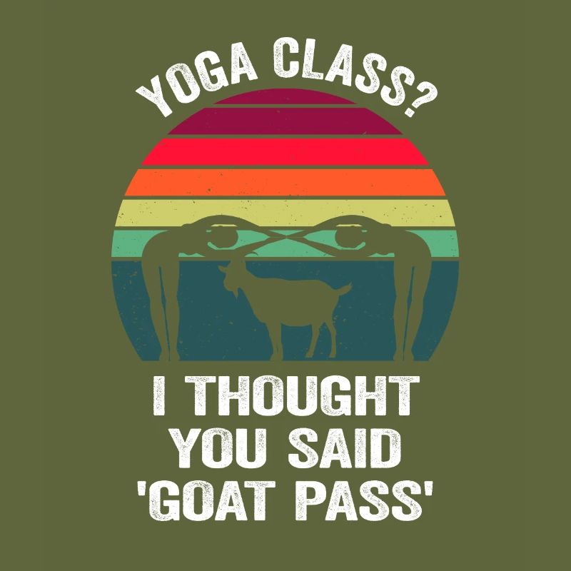 Yogastunde oder Ziegenpass