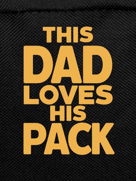 This dad loves his pack