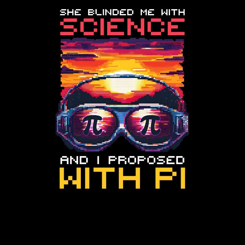 Geek Love Blinded Me Science I Proposed with Pi