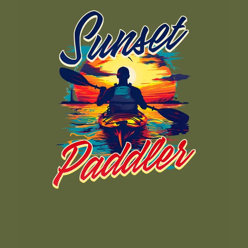Kayaking Sunset Paddler