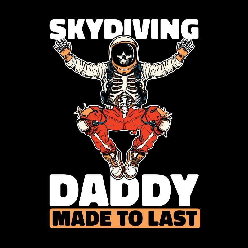 Parachutist Skydiving Skeleton