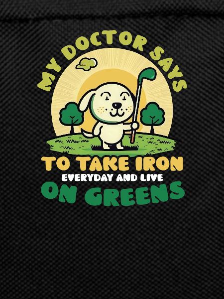 Golfing Take Iron On Greens