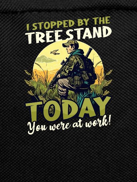 Hunter Stopped By Tree Stand