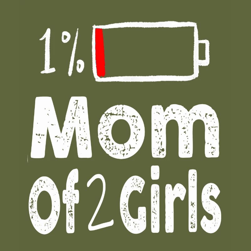 Mutter von 2 Mädchen Lustiger Muttertag