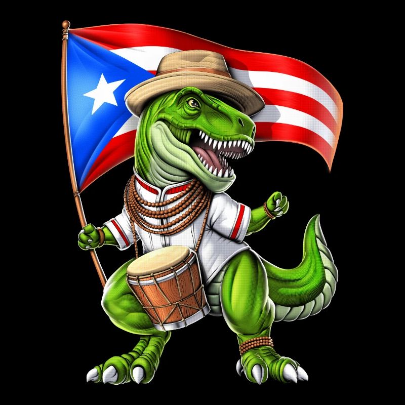 Puerto Rico T-Rex Dinosaur