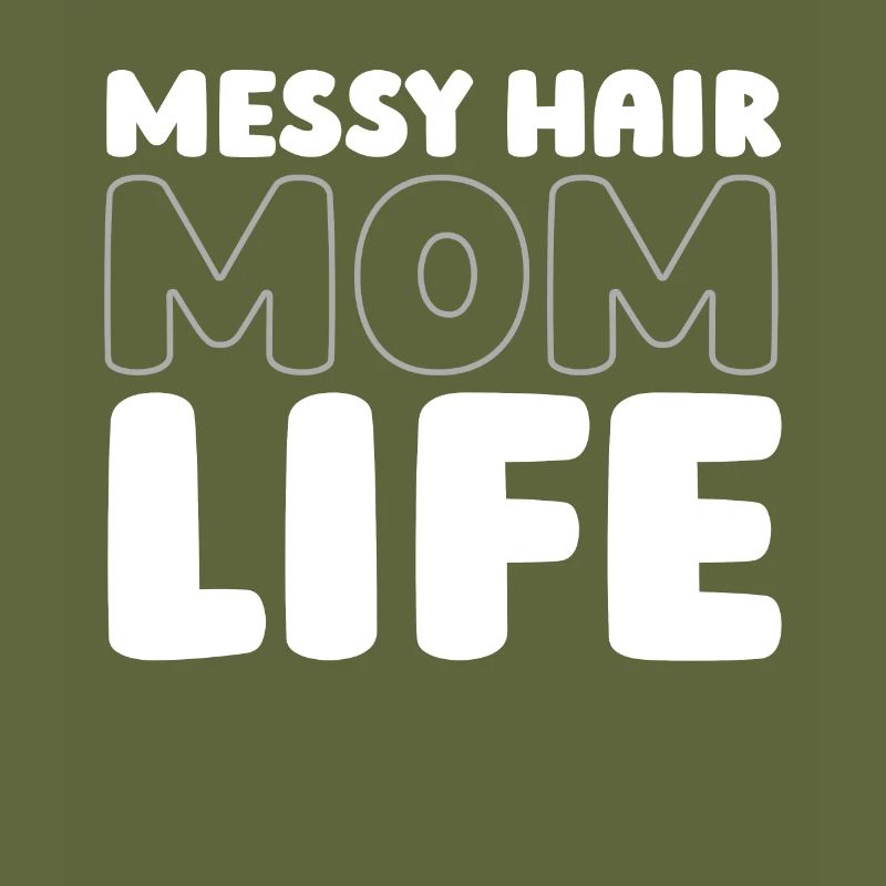 Mama Mutter Unordentliches Brötchen Mutterleben