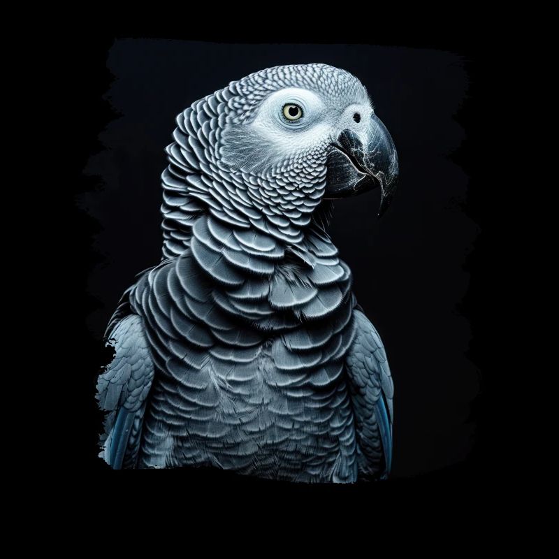 African grey parrots