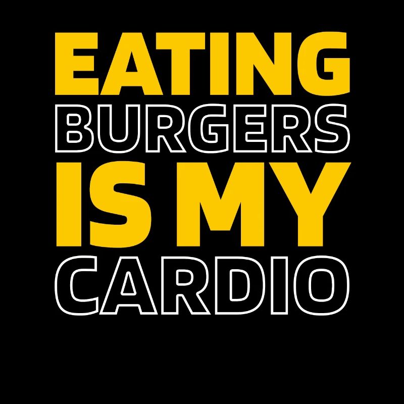 Burger Hamburger Funny Cardio Quote