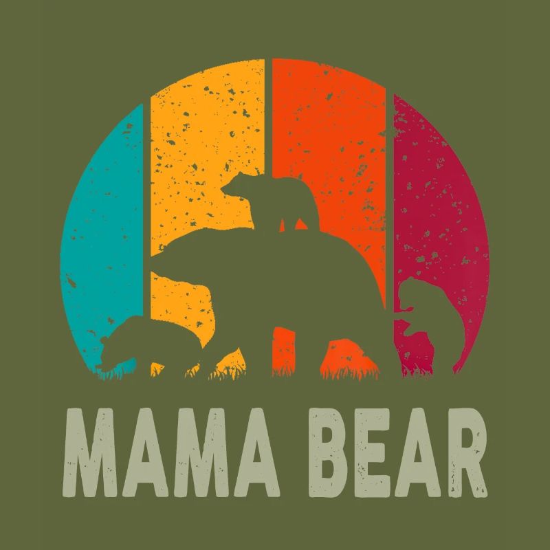 Mama Bär 3 Kinder Lustiges Muttertags-Muttergeschenk