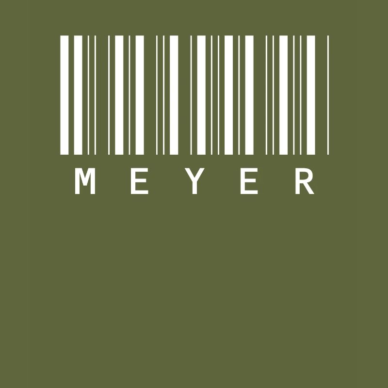 Meyer Barcode Family Name Bar Code Gift