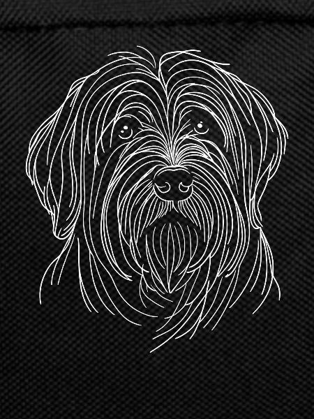 Line Art Briard Briards