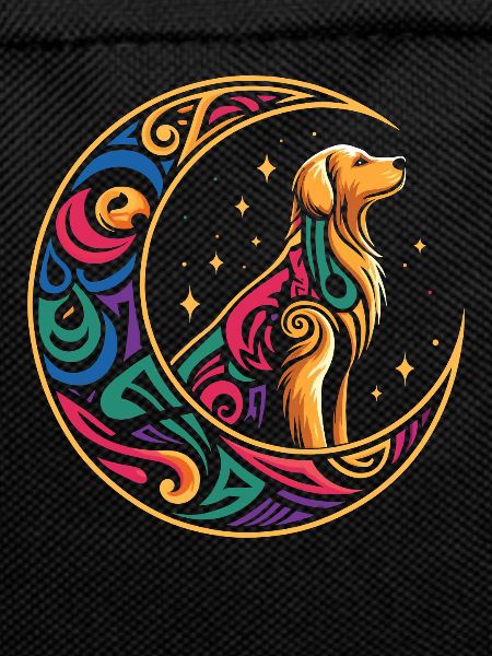 Golden Retriever Tribal Moon