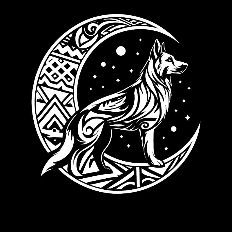 Schäferhund Stammes Moon Phases