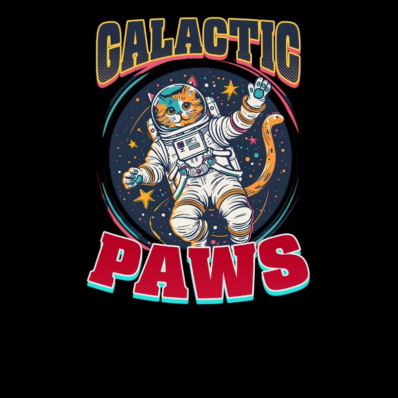 Cat Astronaut Galactic Paws