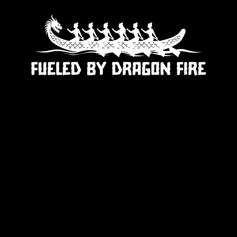 Angetrieben von Drachenfeuer-Drachenboot