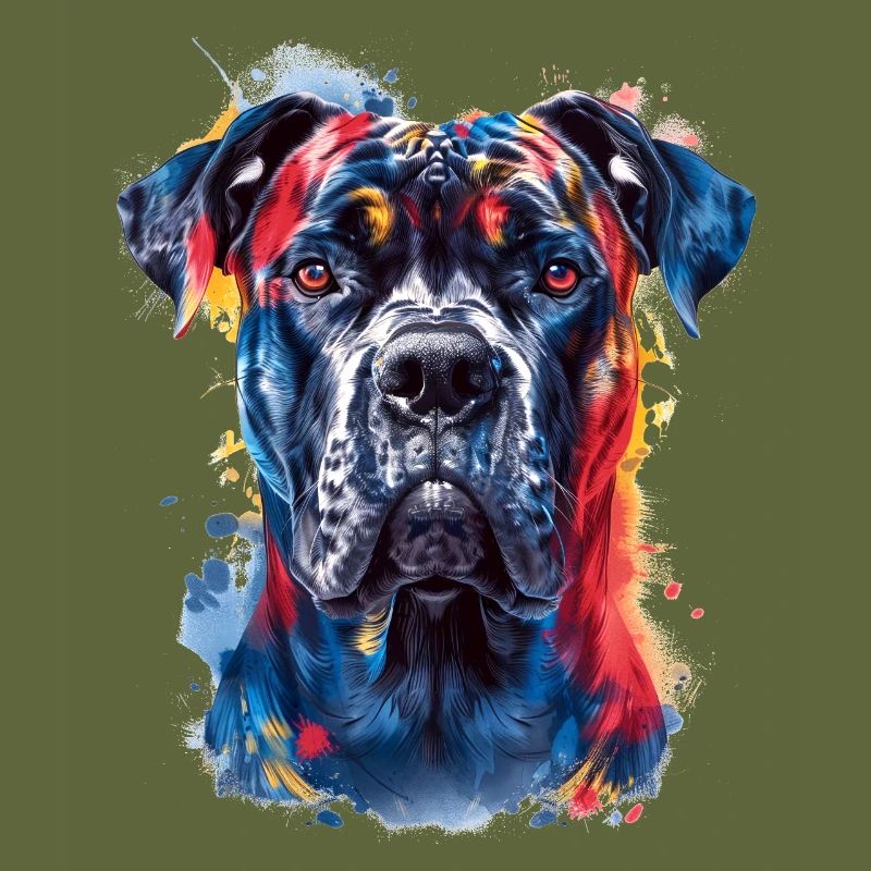Colorful Cane Corso