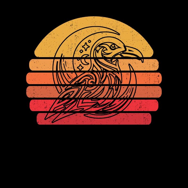 Seagull Tribal Moon Phases