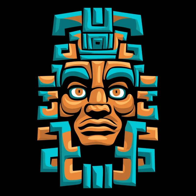 Mayan God Mayan Mythology Itzamna Ancient Mask