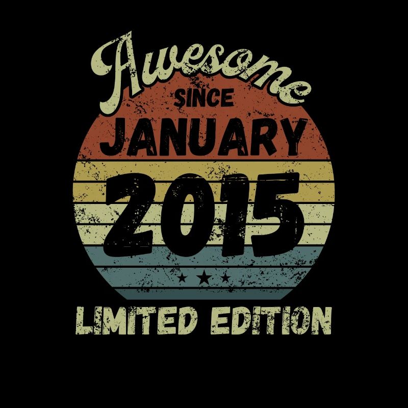 Awesome since January 2015 - Birthday