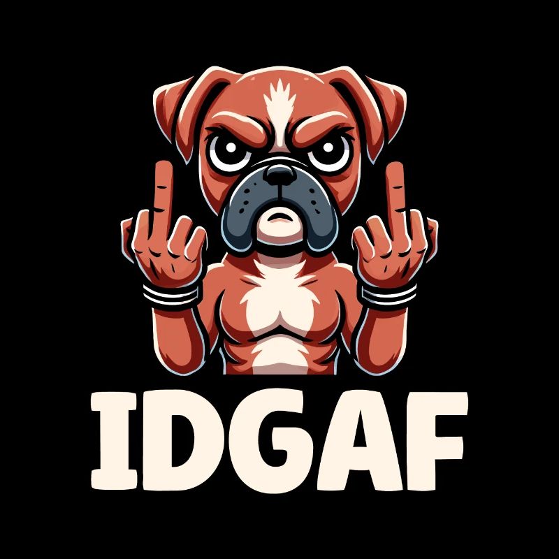 Boxer Hund Deutscher Boxer Idgaf