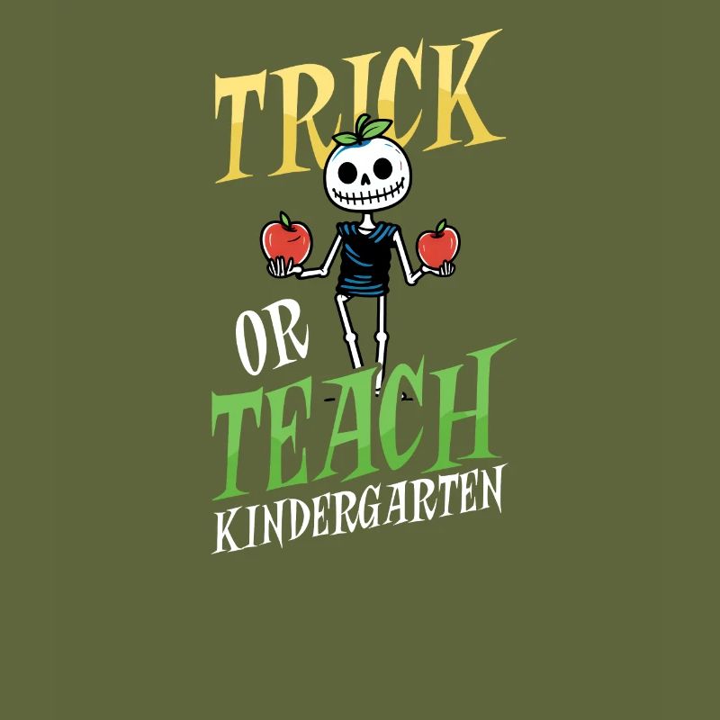 Kindergärtnerin Trick Oder Teach Skeleton